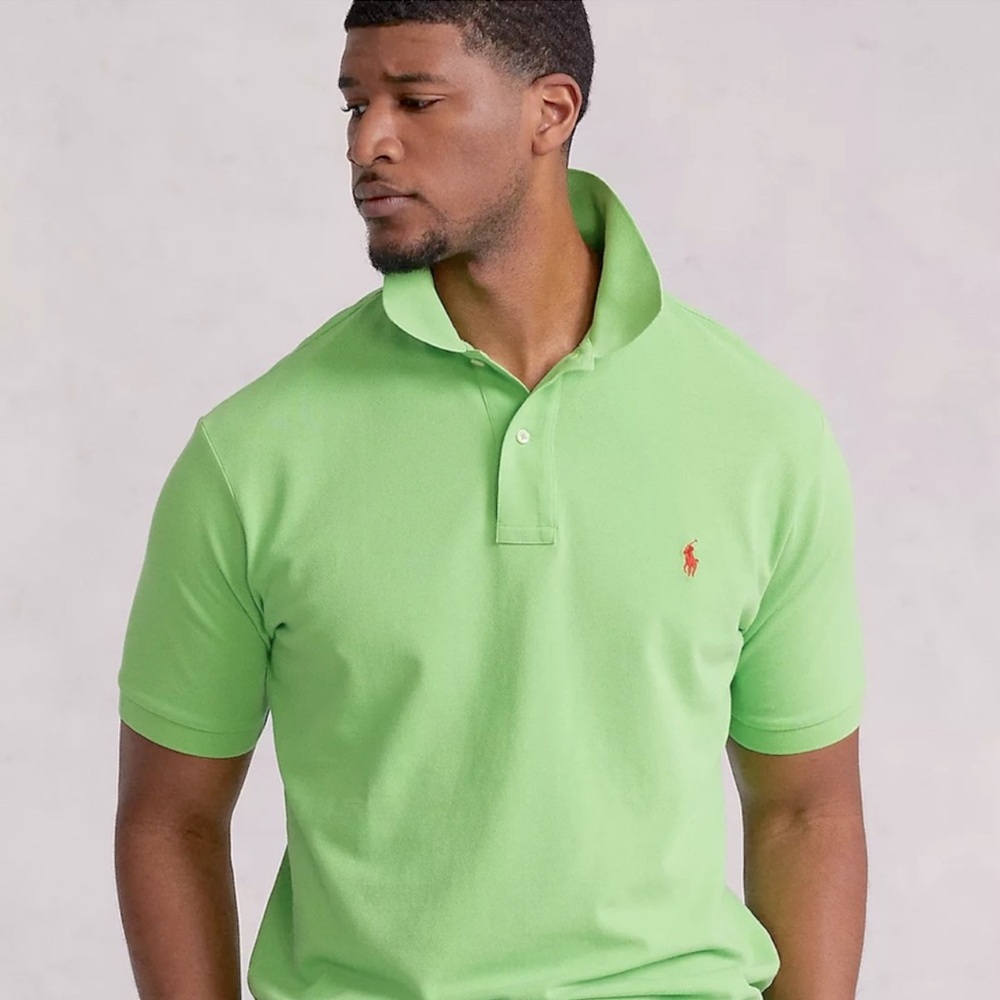 Polo Ralph Lauren Pima Interlock Polo shirt Men’s XL‎ Light Lime Green